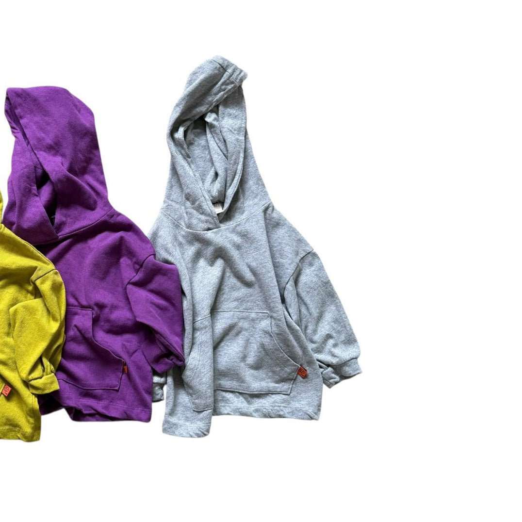 Kids SP26 Kangaroo Pocket Loose Fit Long Sleeve Hoodie (2 - 7y) - 2 Colors kids outfit