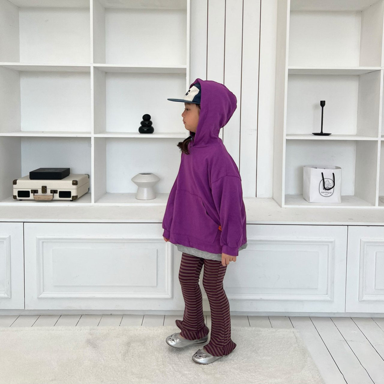 Kids SP26 Kangaroo Pocket Loose Fit Long Sleeve Hoodie (2 - 7y) - 2 Colors kids outfit