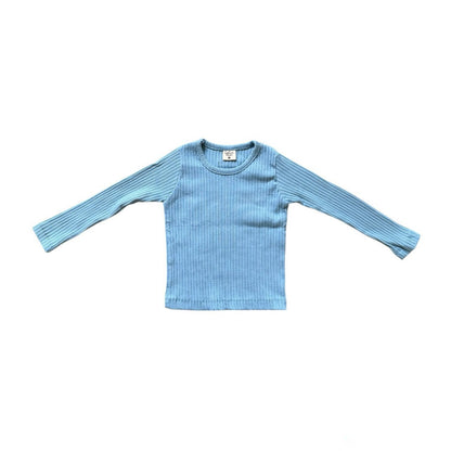 Kids SP26 Ribbed Long Sleeve Tee (2 - 7y) - 2 Colors kids outfit