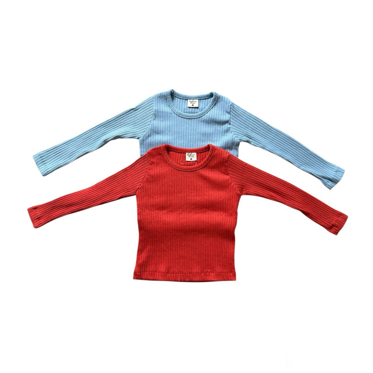 Kids SP26 Ribbed Long Sleeve Tee (2 - 7y) - 2 Colors kids outfit