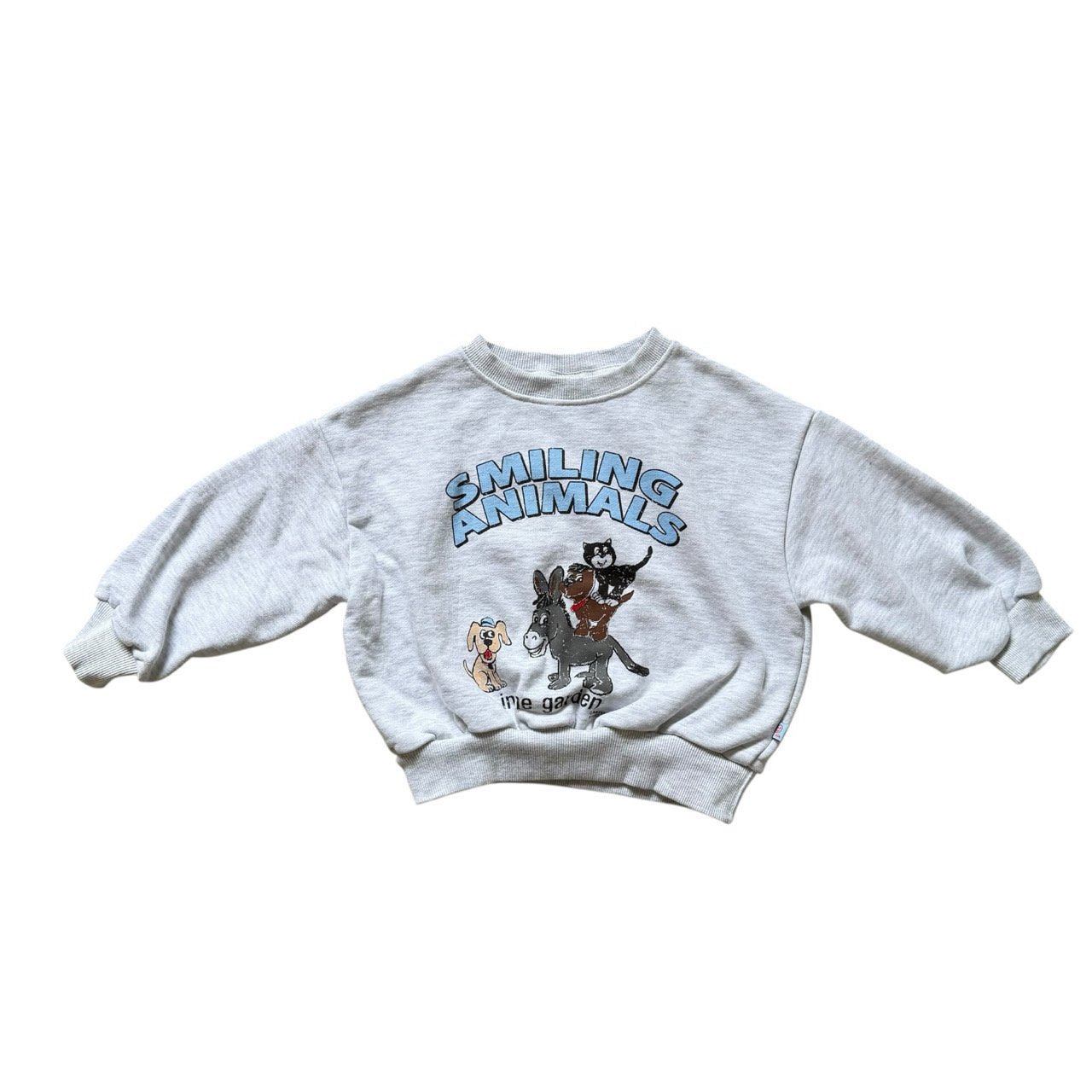 Kids SP26 SMILING ANIMAL Print Long Sleeve Sweatshirts (2 - 7y) - 2 Colors kids outfit