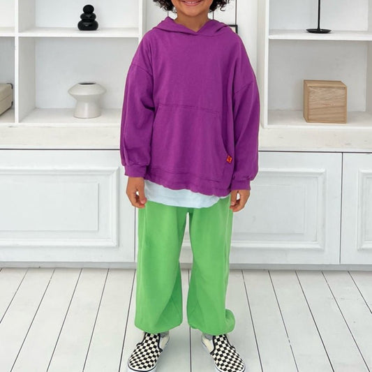 Kids SP26 Stitch Detail Jogger Pants (2 - 7y) - 2 Colors kids outfit
