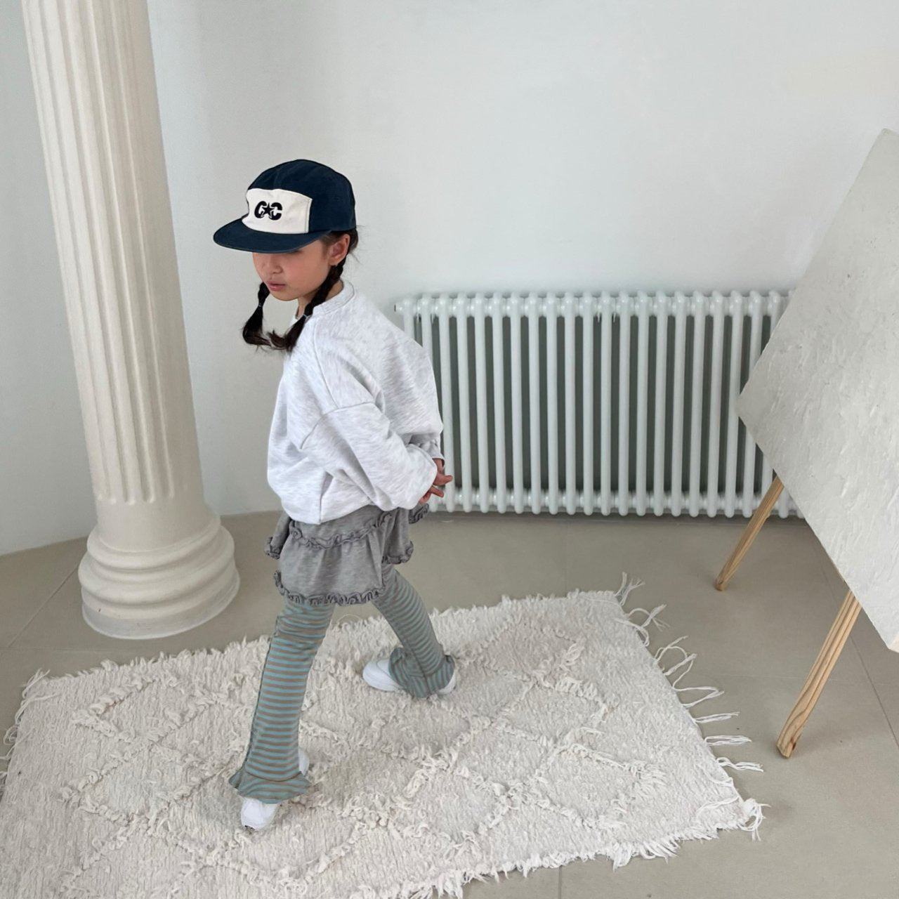 Kids SP26 Stripe Ruffle Hem Leggings (2 - 7y) - 2 Colors kids outfit