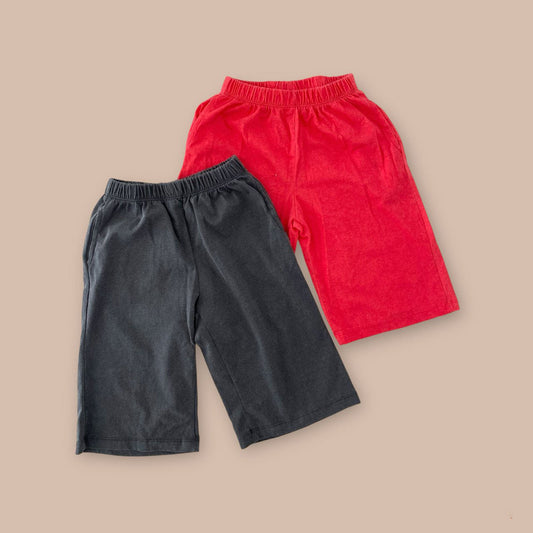 Kids SS25 Garment Dyed Wide Leg Pants (2 - 7y) - 2 Colors kids outfit
