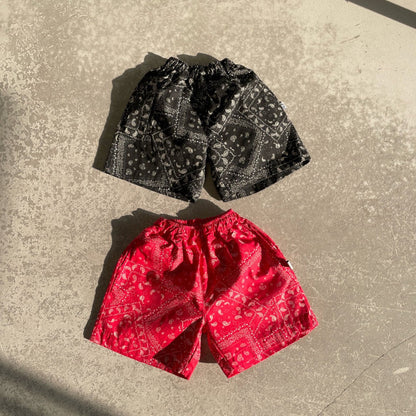 Kids SS25 Paisley Print Knee Length Pants (2 - 7y) - 2 Colors kids outfit