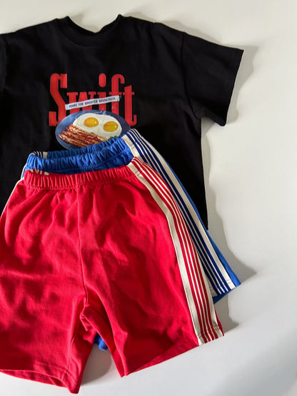 Kids SS25 Side Line Track Shorts (3 - 7y) - 2 Colors kids outfit