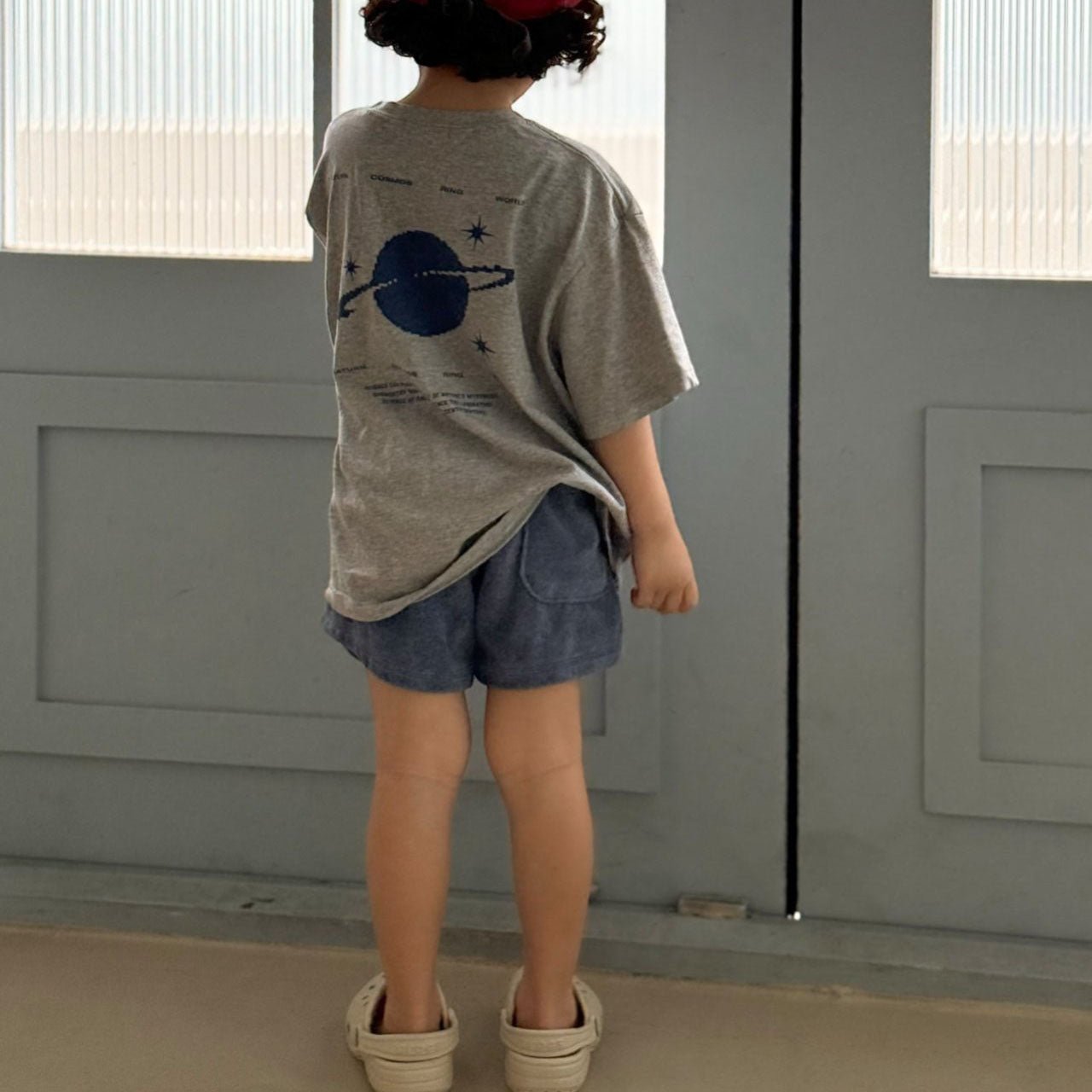 Kids SS25 Terry Cloth Shorts (2 - 7y) - Navy kids outfit