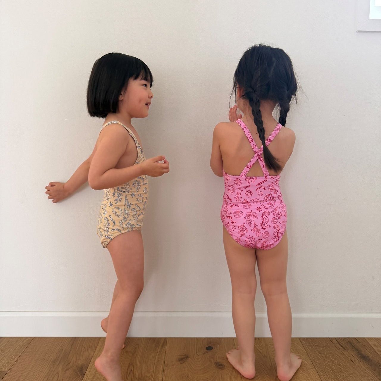 Kids SS26 Cross Back Little Ocean One - Piece Swimsuit (2 - 9y) - 2 Colors - AT NOON STORE