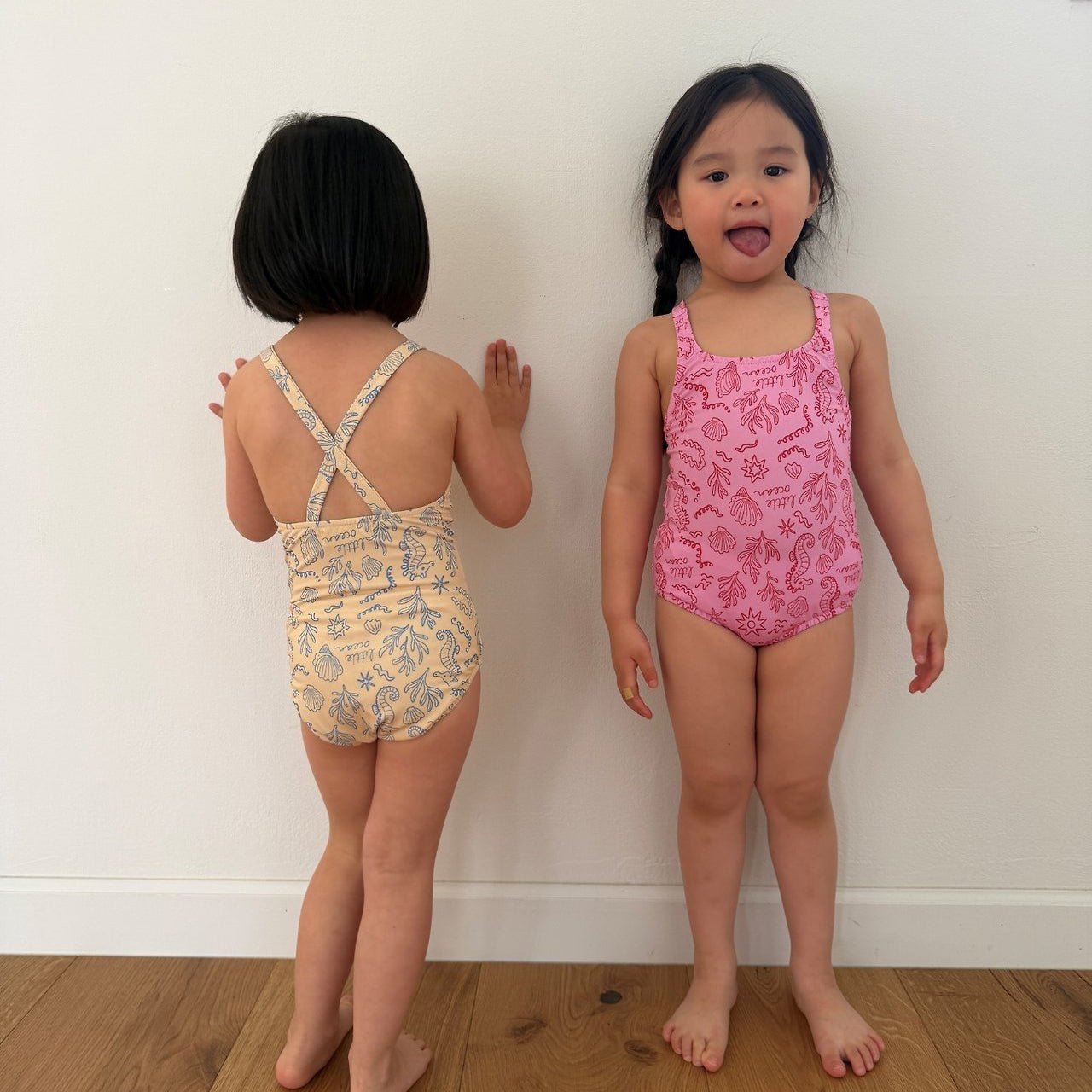Kids SS26 Cross Back Little Ocean One - Piece Swimsuit (2 - 9y) - 2 Colors - AT NOON STORE