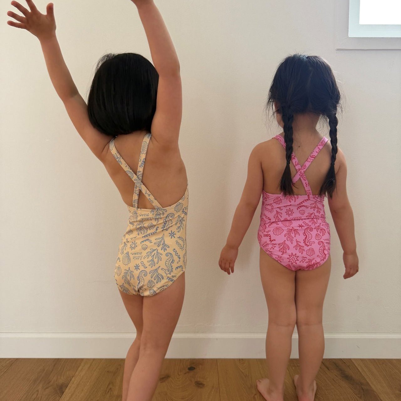 Kids SS26 Cross Back Little Ocean One - Piece Swimsuit (2 - 9y) - 2 Colors - AT NOON STORE