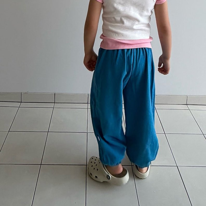 Kids SS26 Eight Jogger Pants (2 - 7y) - Blue - AT NOON STORE