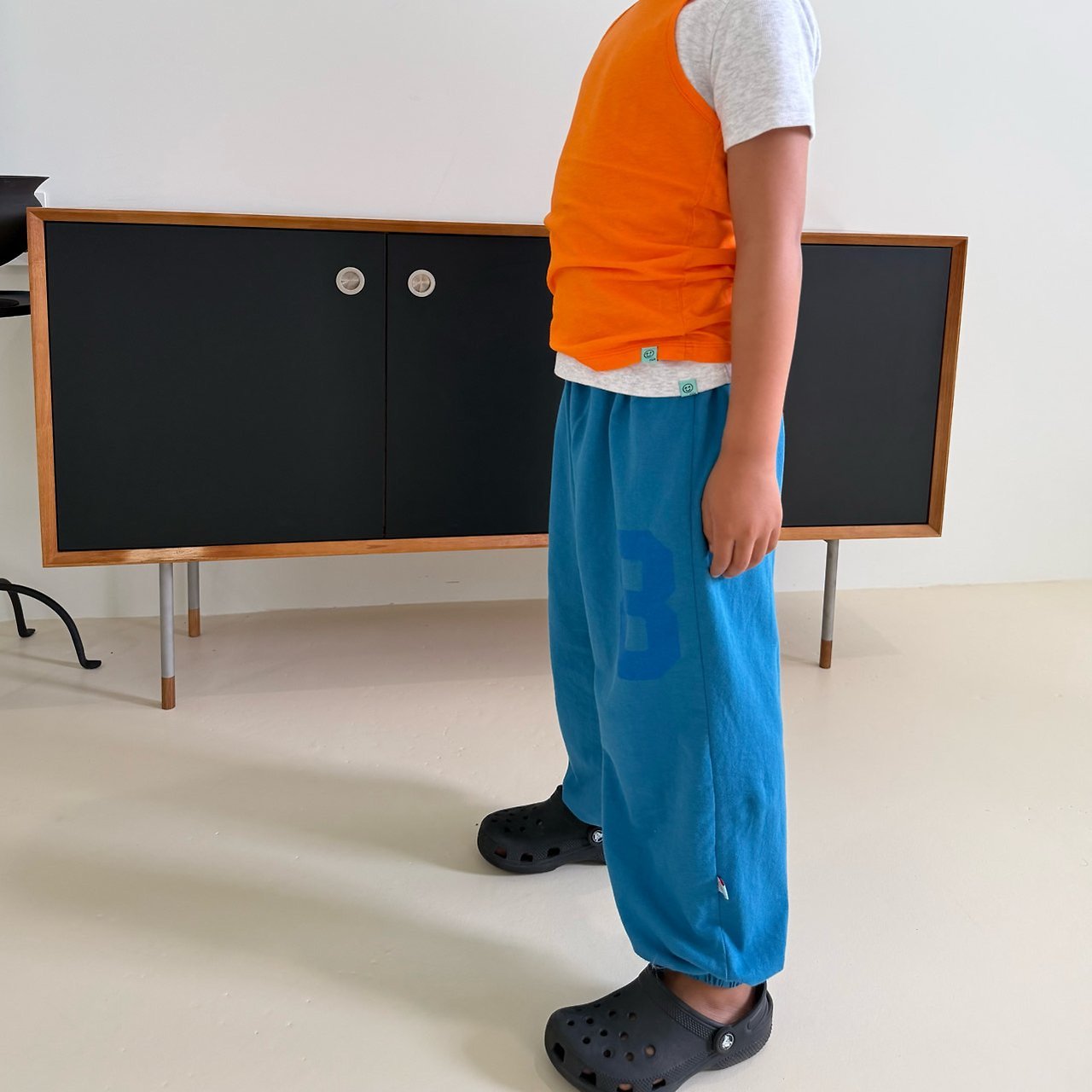 Kids SS26 Eight Jogger Pants (2 - 7y) - Blue - AT NOON STORE