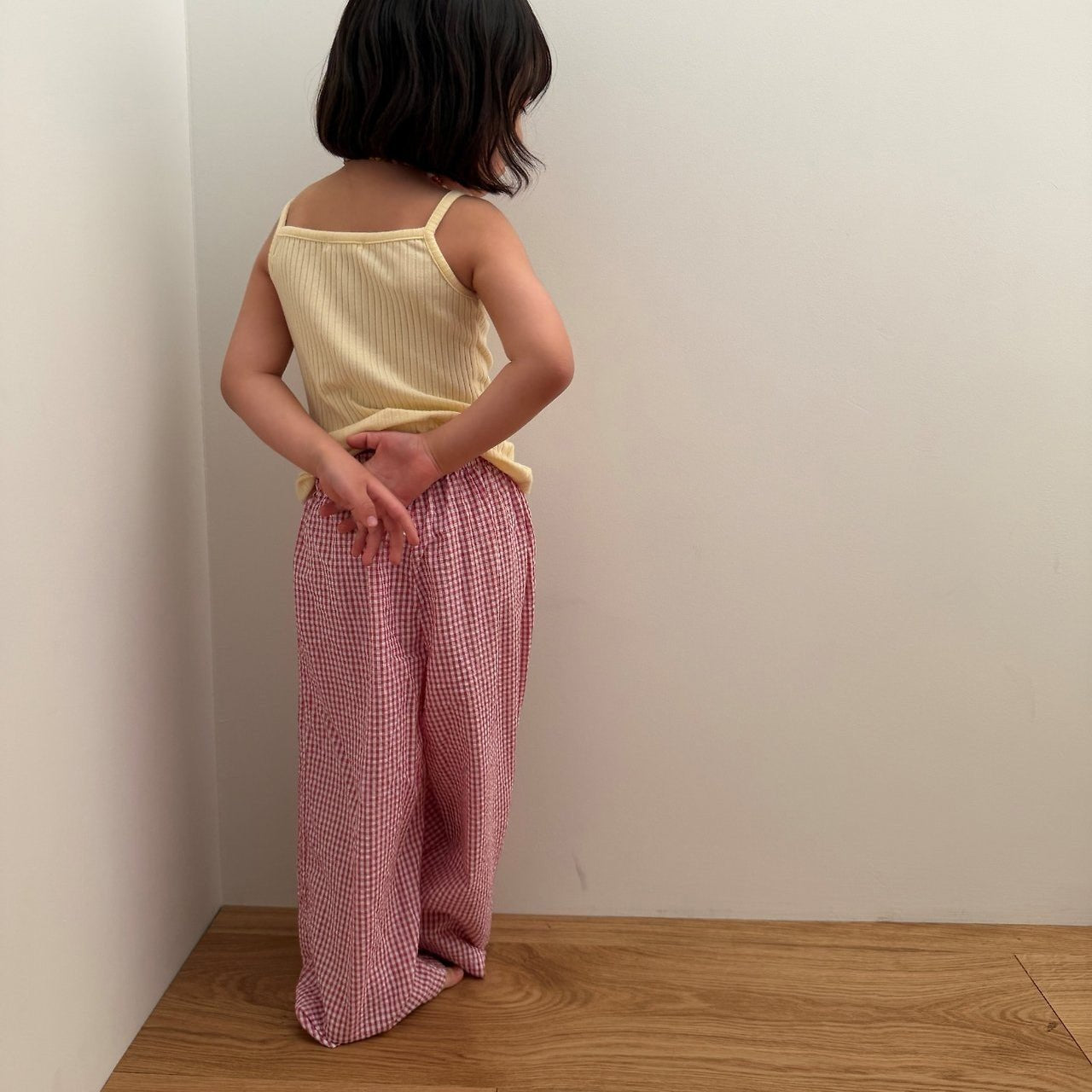 Kids SS26 Gingham Pull - On Pants (2 - 10y) - 2 Colors - AT NOON STORE