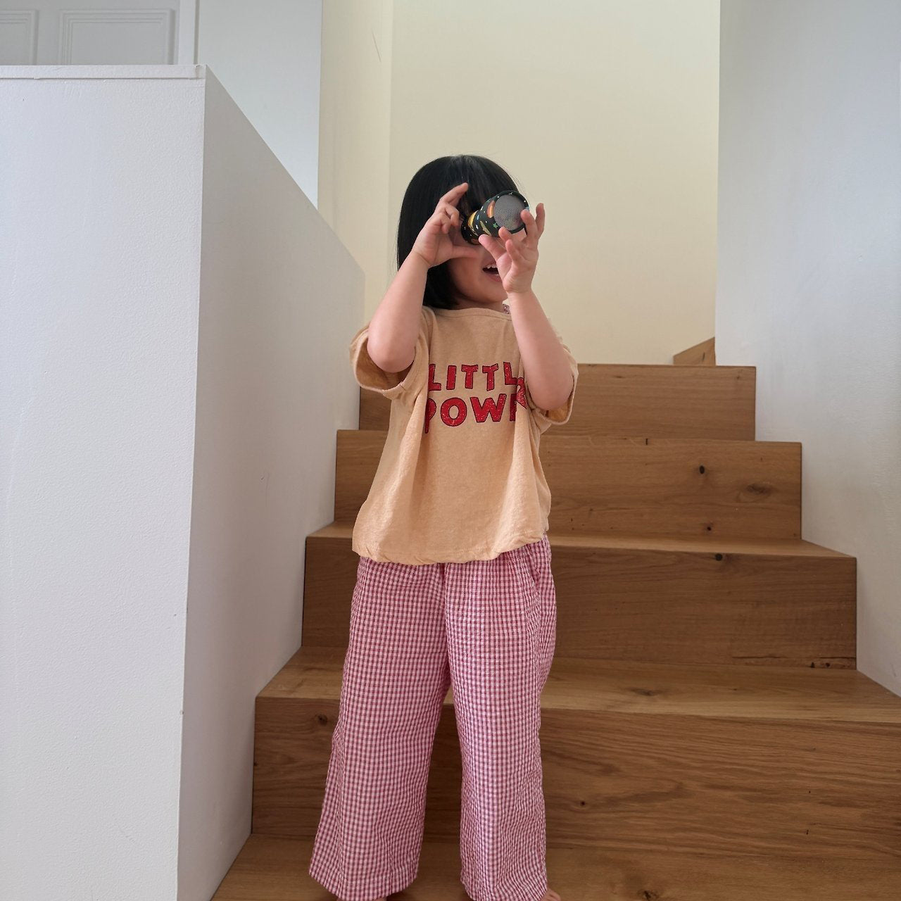 Kids SS26 Gingham Pull - On Pants (2 - 10y) - 2 Colors - AT NOON STORE