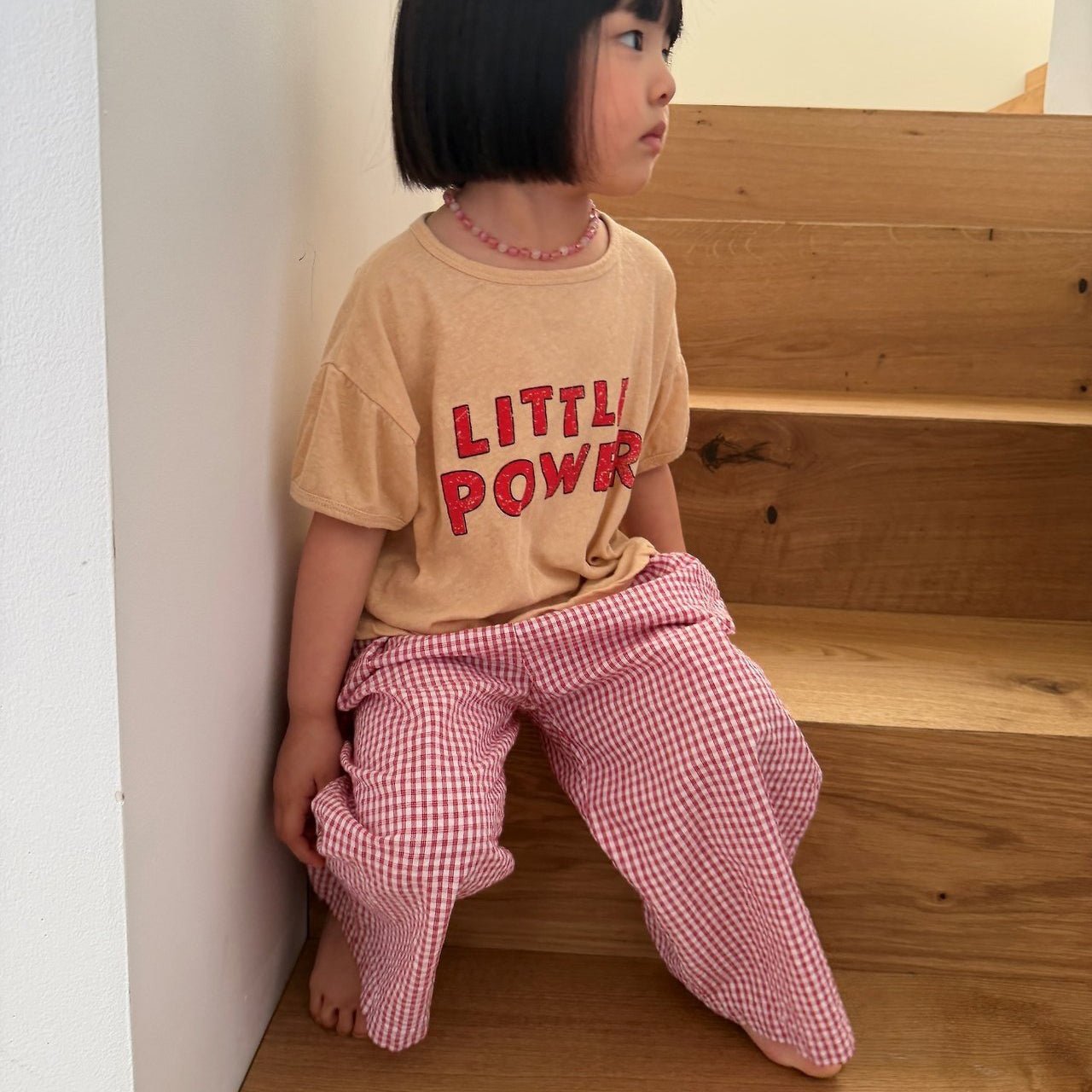 Kids SS26 Gingham Pull - On Pants (2 - 10y) - 2 Colors - AT NOON STORE