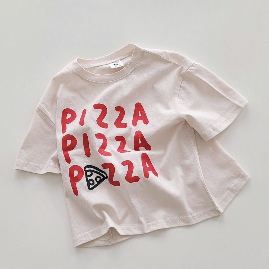Kids SS26 PIZZA Short Sleeve Top (2 - 10y) - 2 Colors - AT NOON STORE
