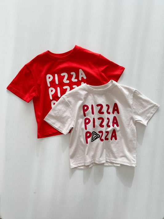 Kids SS26 PIZZA Short Sleeve Top (2 - 10y) - 2 Colors - AT NOON STORE