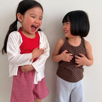 Kids SS26 Polka Dot Halter Top (2 - 10y) - 3 Colors - AT NOON STORE