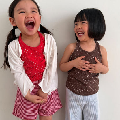 Kids SS26 Polka Dot Halter Top (2 - 10y) - 3 Colors - AT NOON STORE