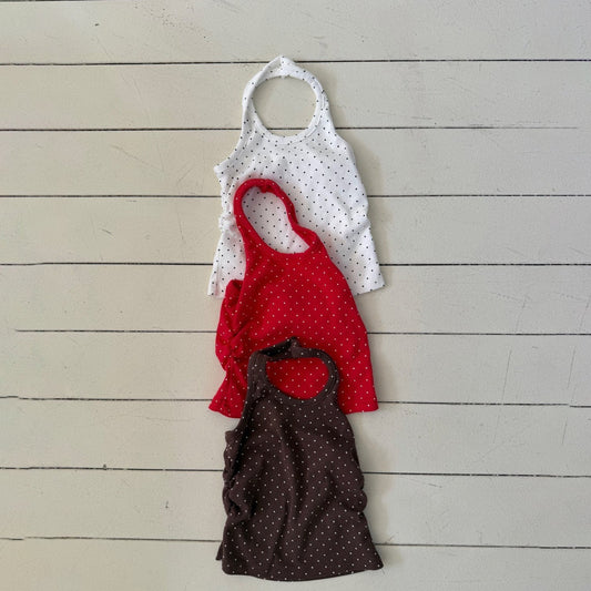 Kids SS26 Polka Dot Halter Top (2 - 10y) - 3 Colors - AT NOON STORE
