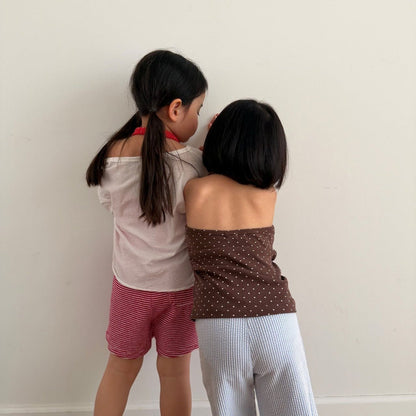 Kids SS26 Polka Dot Halter Top (2 - 10y) - 3 Colors - AT NOON STORE
