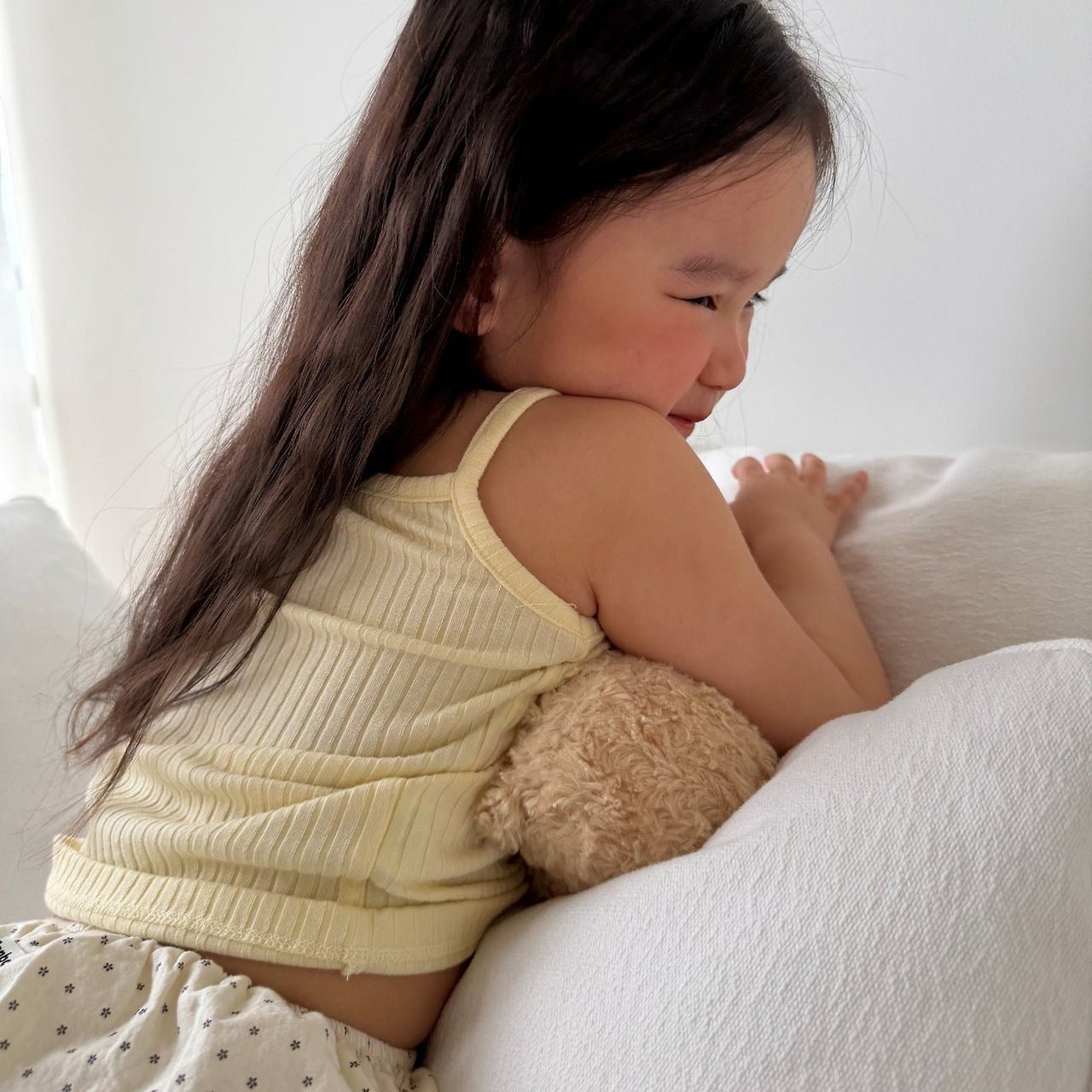 Kids SS26 Ribbed Noodle Strap Tank Top (2 - 10y) - 2 Colors - AT NOON STORE