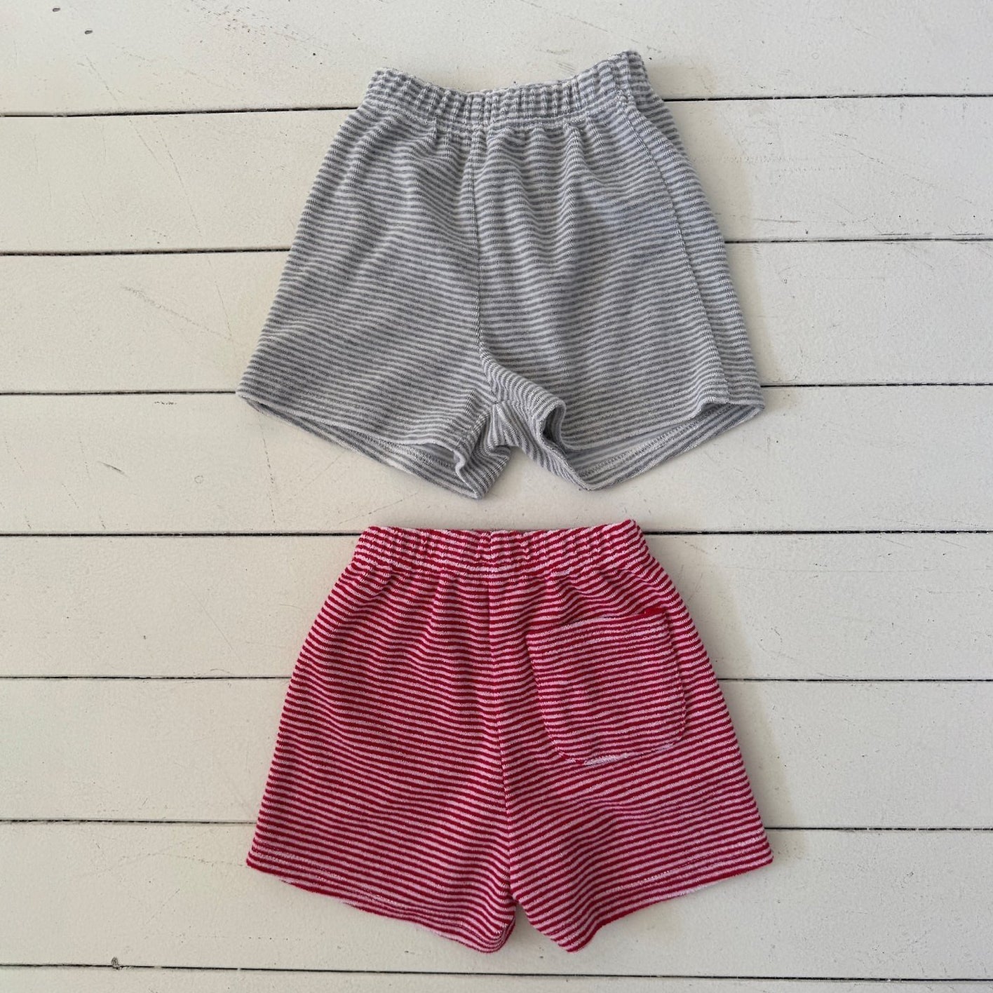 Kids SS26 Stripe Terry Cloth Shorts (2 - 10y) - 2 Colors - AT NOON STORE
