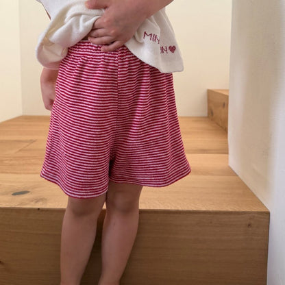 Kids SS26 Stripe Terry Cloth Shorts (2 - 10y) - 2 Colors - AT NOON STORE