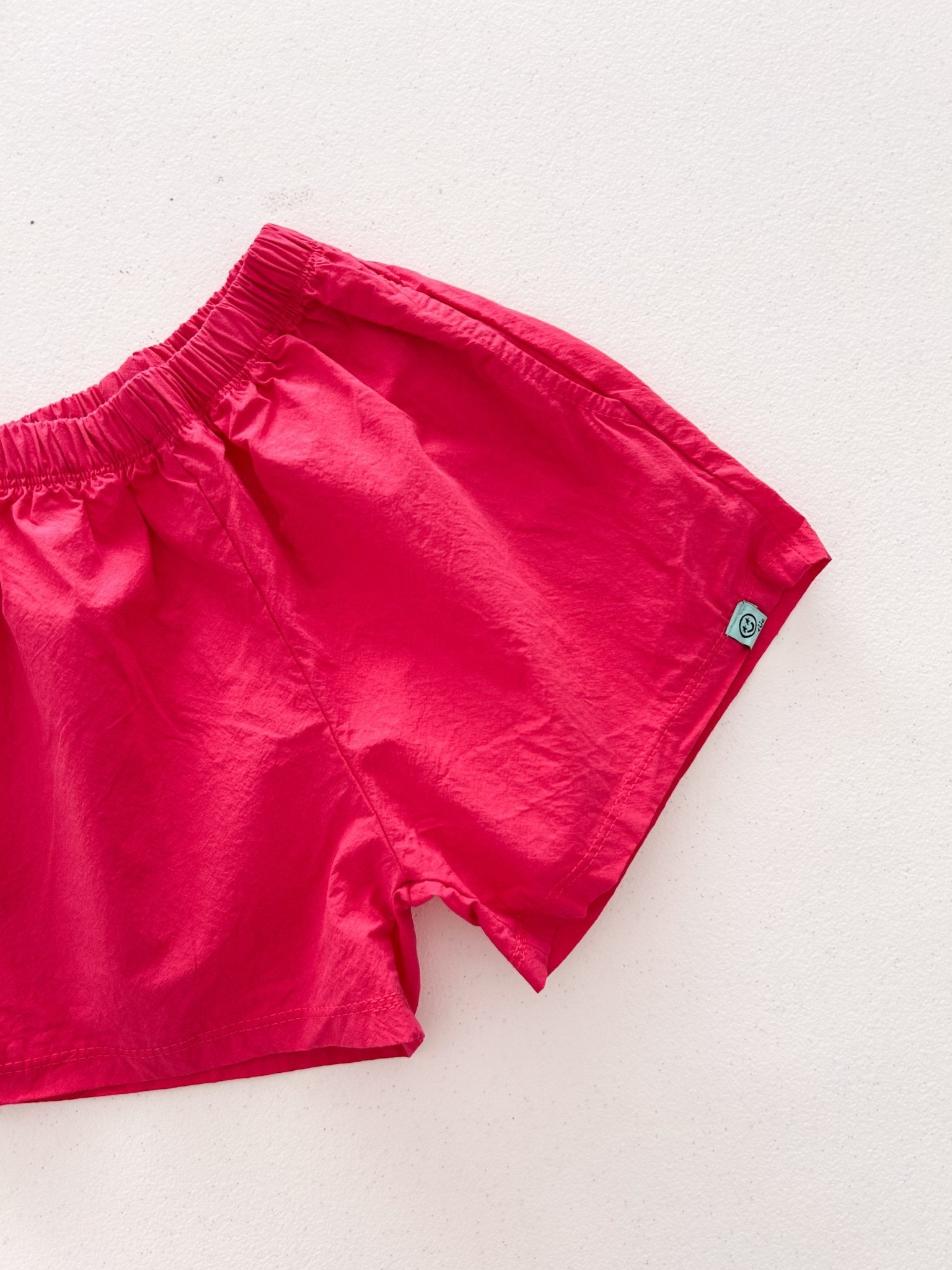 Kids SS26 Summer Basic Shorts (2 - 7y) - Hot Pink - AT NOON STORE