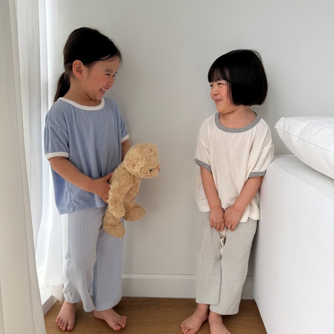Kids SS26 Terry Cloth Short Sleeve Top (2 - 10y) - 2 Colors - AT NOON STORE
