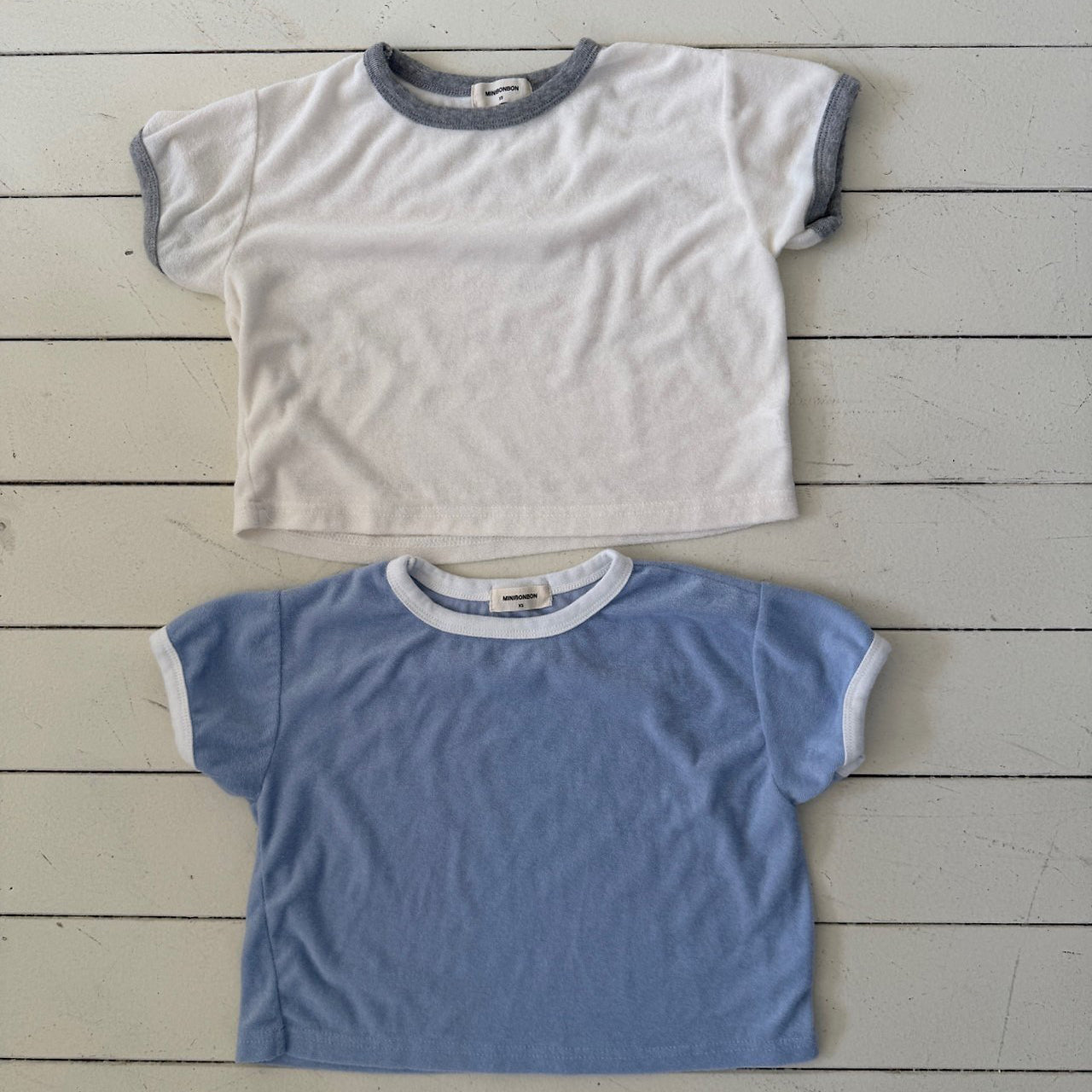 Kids SS26 Terry Cloth Short Sleeve Top (2 - 10y) - 2 Colors - AT NOON STORE