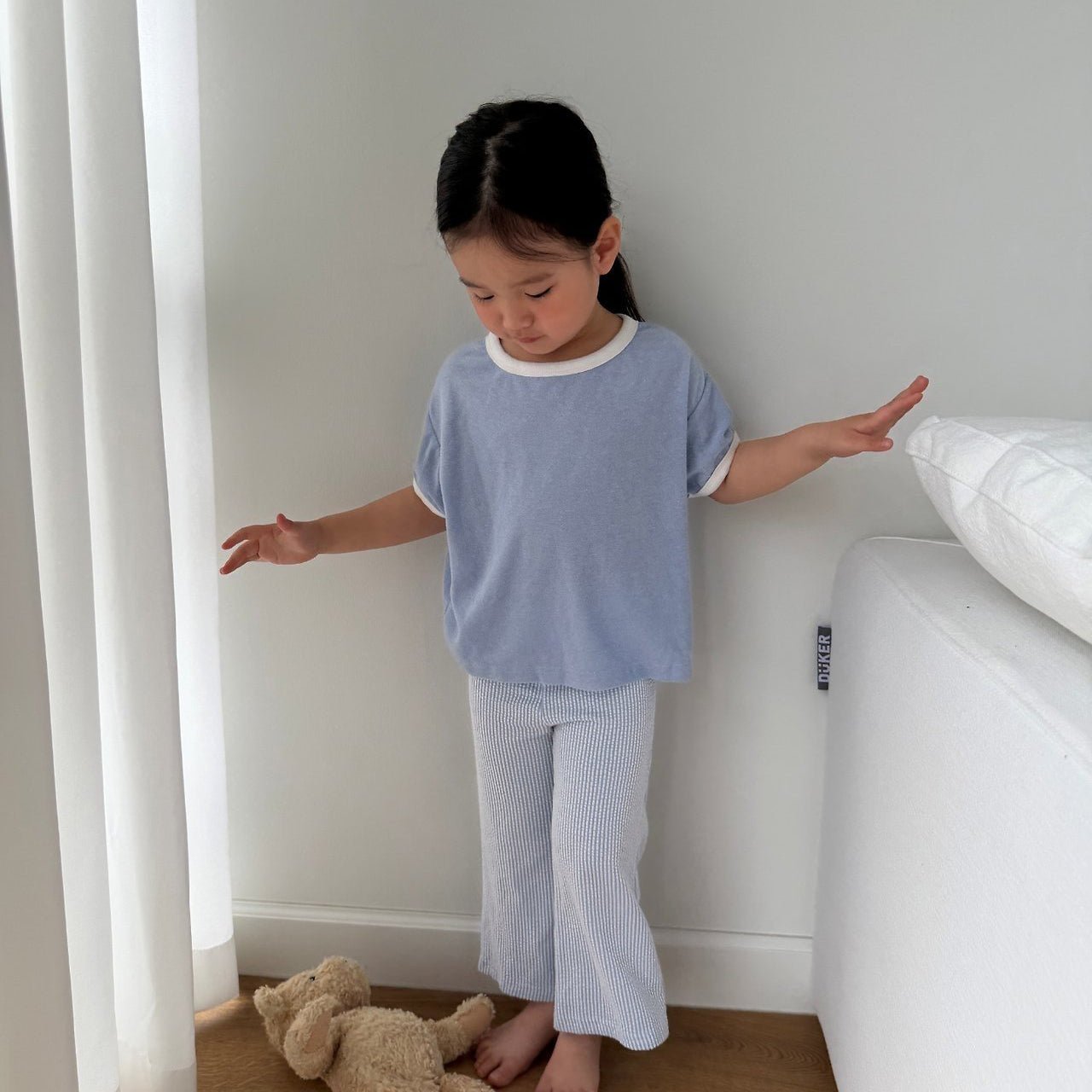 Kids SS26 Terry Cloth Short Sleeve Top (2 - 10y) - 2 Colors - AT NOON STORE