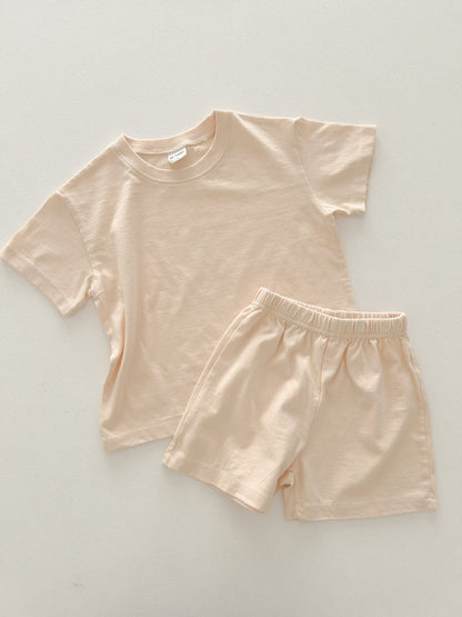 Kids T-Shirt and Shorts Set (6m - 8y) - 3 Colors - AT NOON STORE