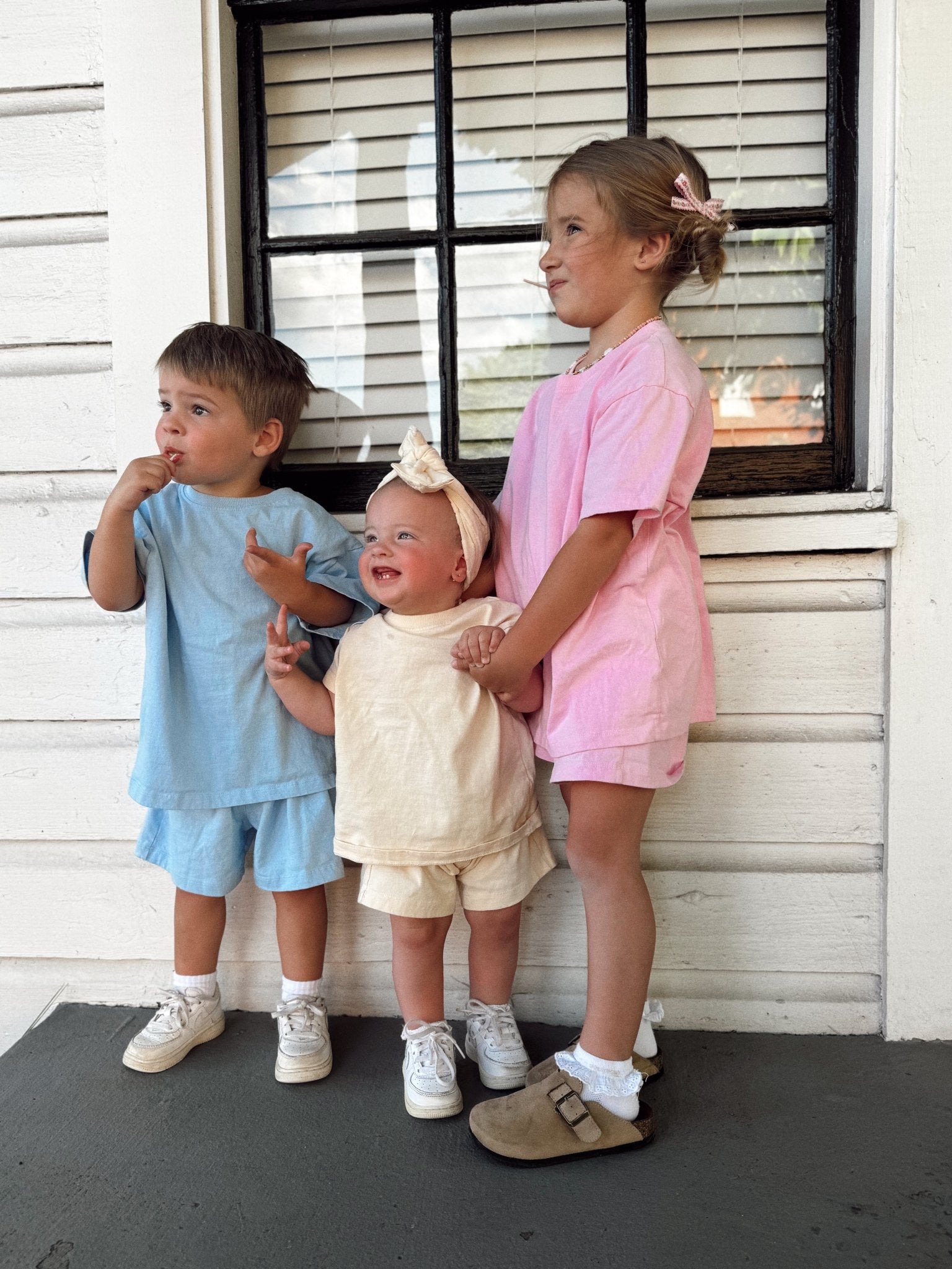 Kids T-Shirt and Shorts Set (6m - 8y) - 3 Colors - AT NOON STORE