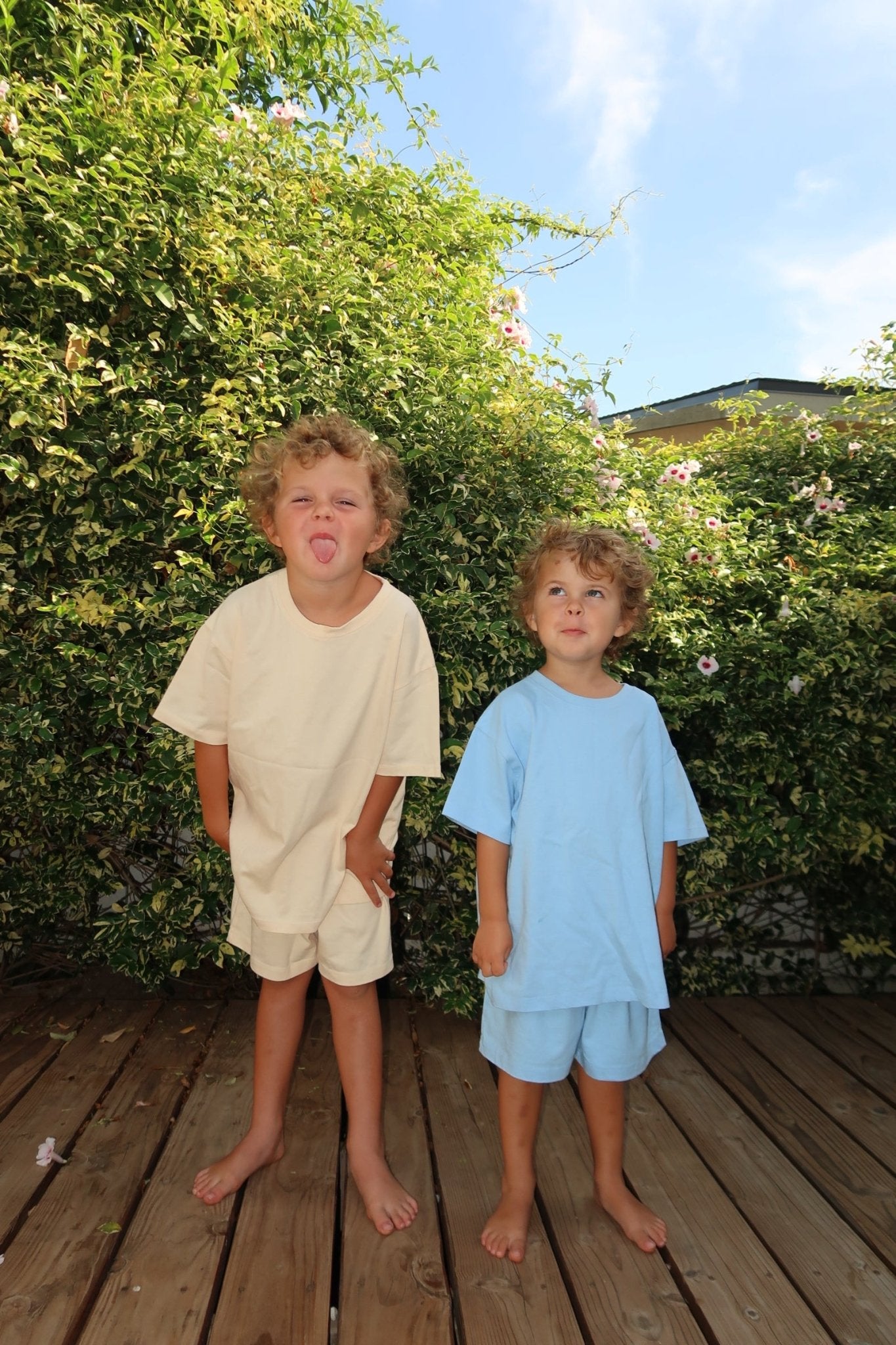 Kids T-Shirt and Shorts Set (6m - 8y) - 3 Colors - AT NOON STORE