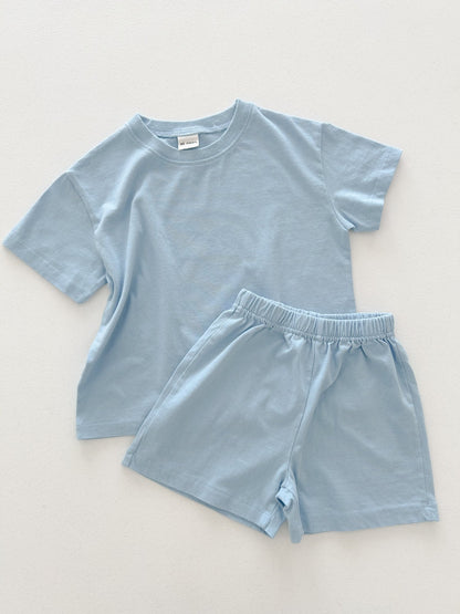 Kids T-Shirt and Shorts Set (6m - 8y) - 3 Colors - AT NOON STORE