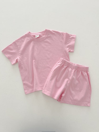 Kids T-Shirt and Shorts Set (6m - 8y) - 3 Colors - AT NOON STORE