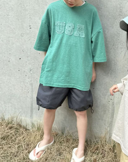 Kids USA Patch Oversized Top (15m - 7y) - 2 Colors kids outfit