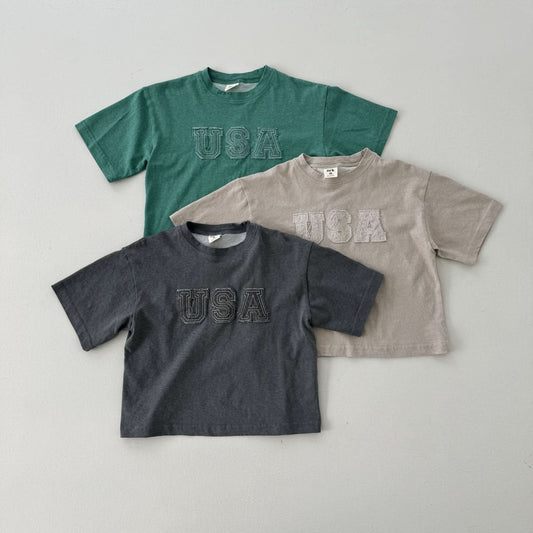 Kids USA Patch Oversized Top (15m - 7y) - 2 Colors kids outfit