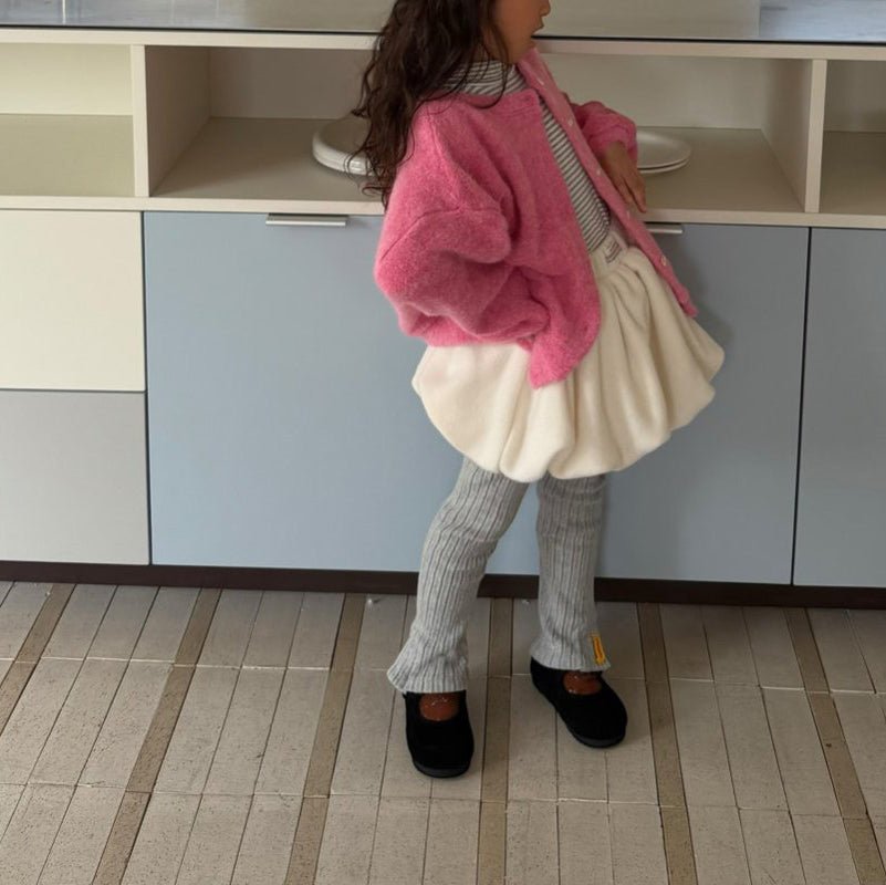 Kids W25 Fleece Balloon Skirt (2 - 7y) - Ivory kids outfit