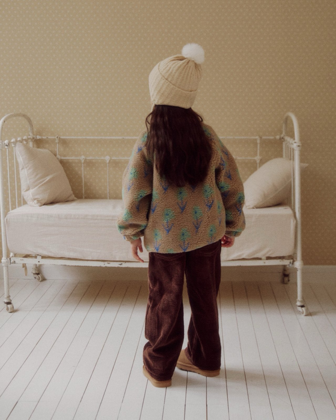 Kids W25 Floral Sherpa Jacket(3 - 8y) - 2 Colors kids outfit