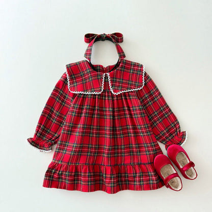 Kids W25 Holiday Plaid Bow Headband - 2 Colors kids outfit