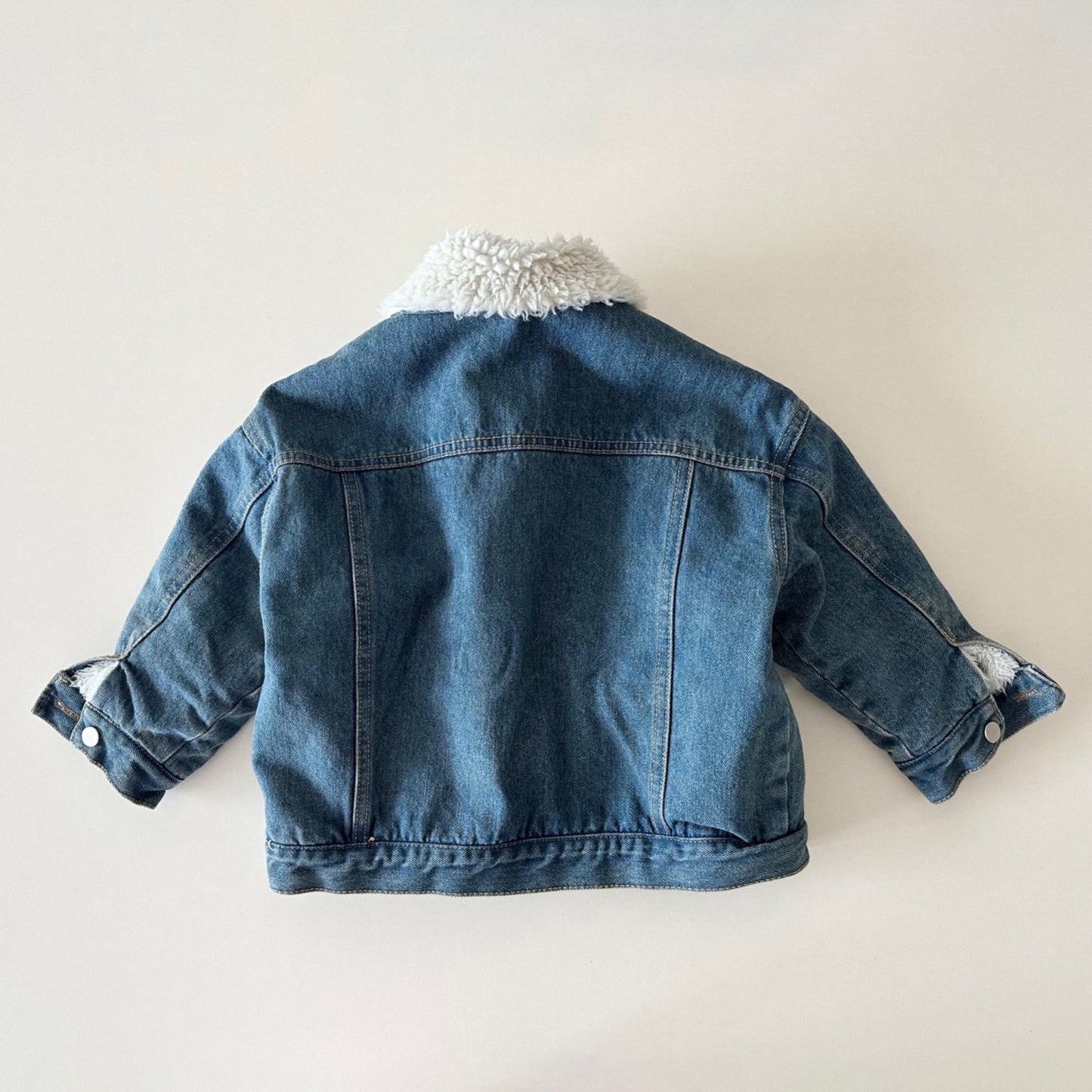 Kids W25 Sherpa Lined Denim Jacket (2 - 10y) - 2 Colors kids outfit