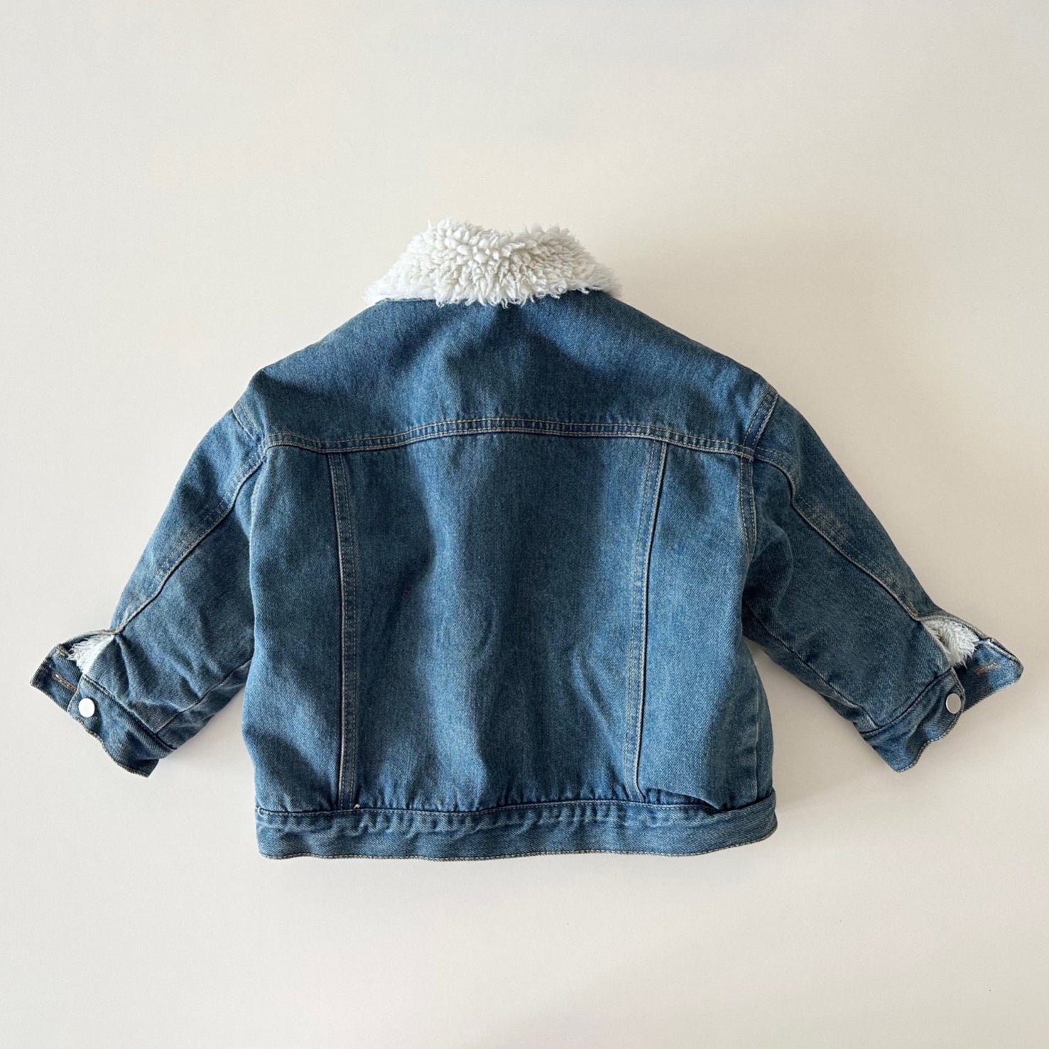 Kids W25 Sherpa Lined Denim Jacket (2 - 10y) - 2 Colors kids outfit