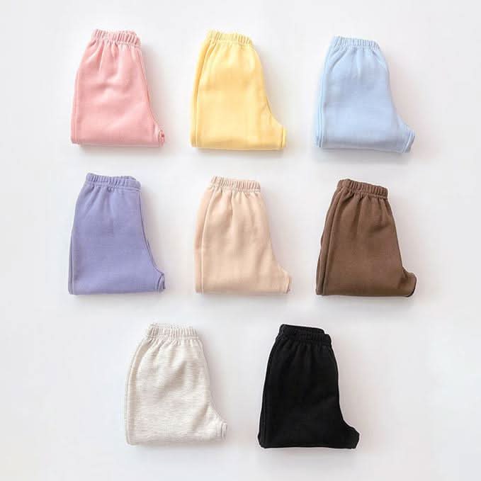 Kids Warm Brushed Fabric Basic Sweatshirt and Jogger Set (2 - 8y) - 8 Colors kids outfit