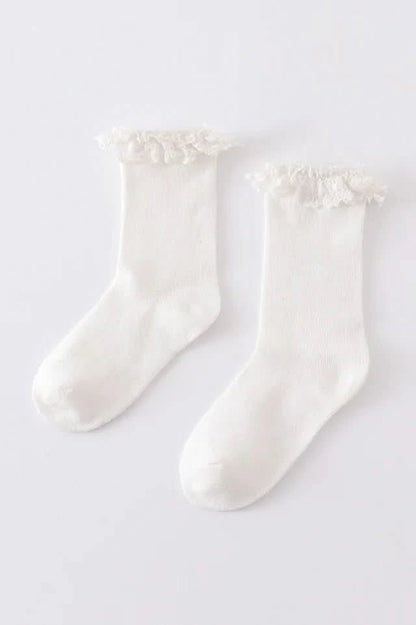 Knit Lace Girls Socks (0 - 6y) - 2 Colors kids outfit