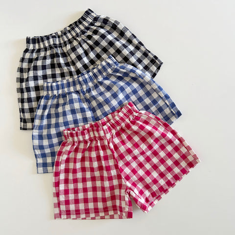 Baby Toddler Land Gingham Shorts (4m-6y) - 3 Colors