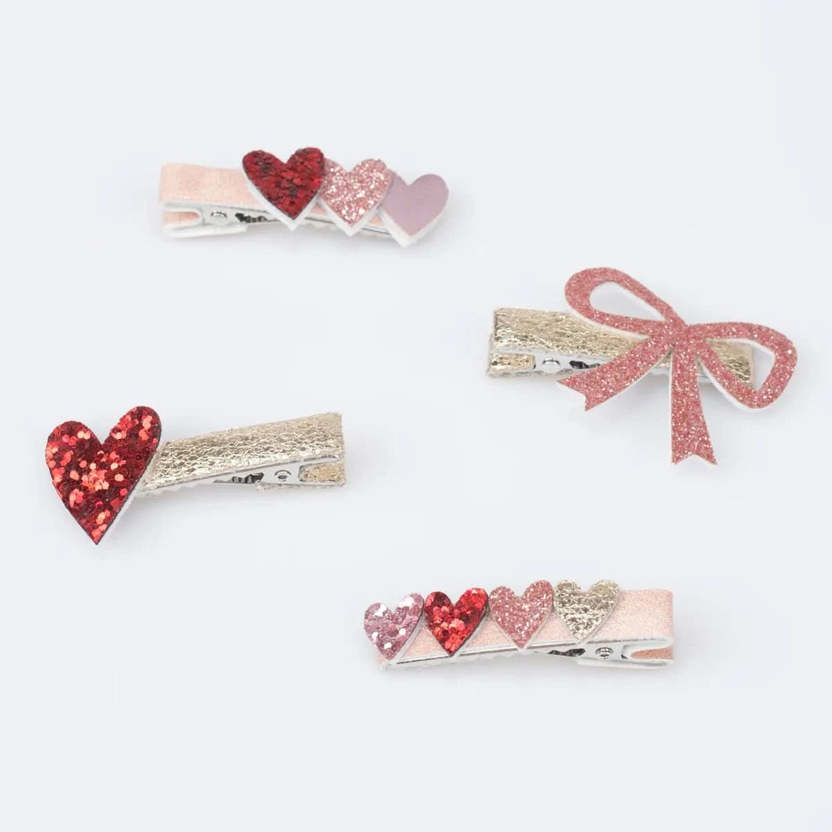 MeriMeri Love Hair Clips Set (8pk) kids outfit