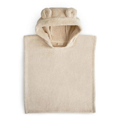 Mushie Bear Poncho Towel - Fog kids outfit