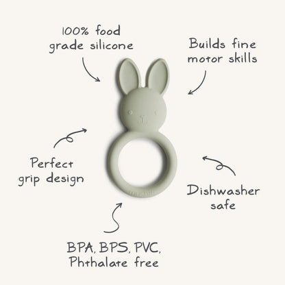 Mushie Bunny Teether kids outfit